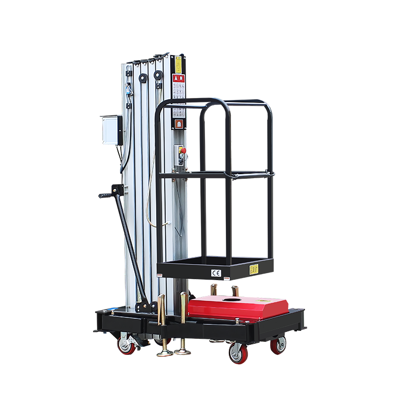 What is the operating procedure of push around vertical lifts