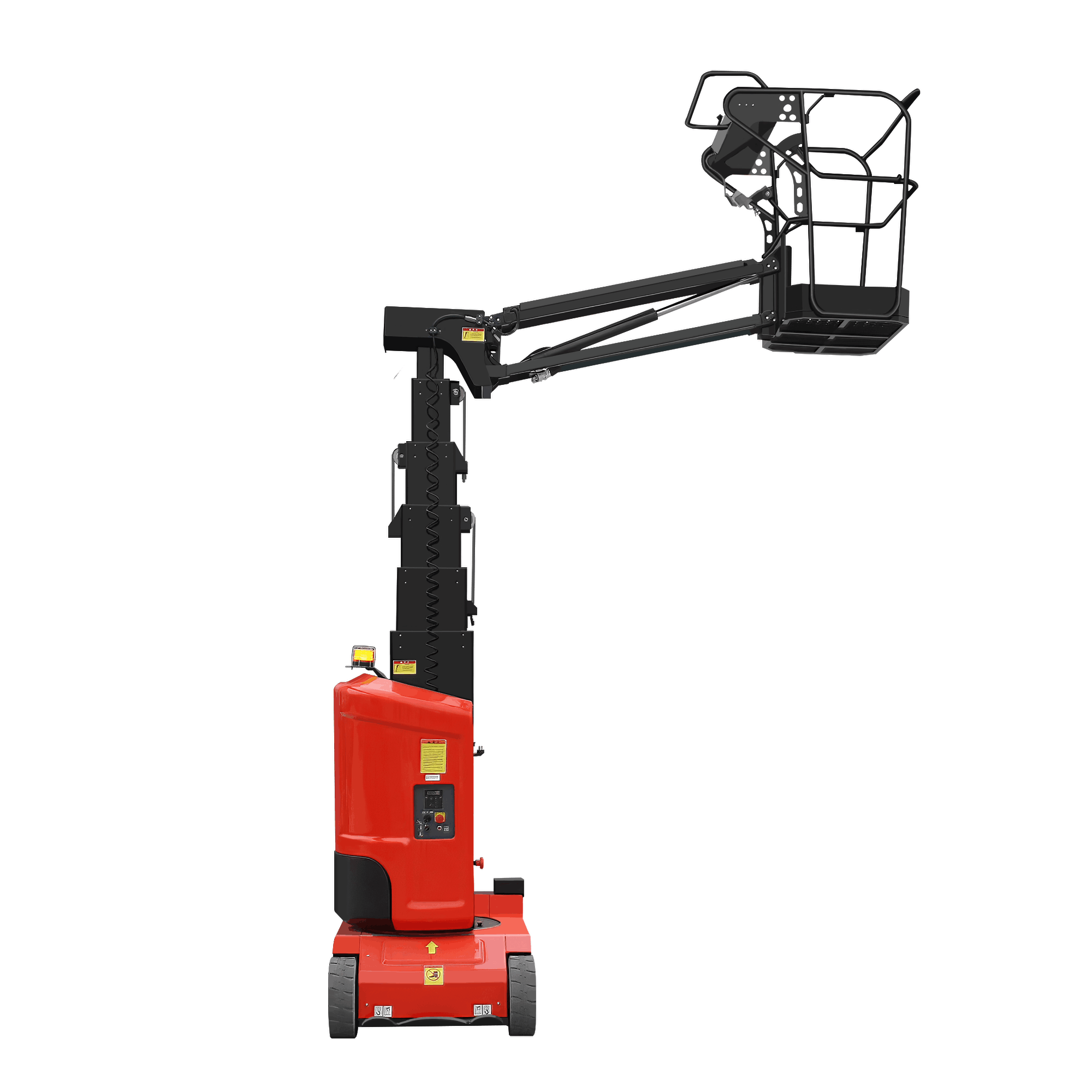 What are the advantages of vertical mast lifts
